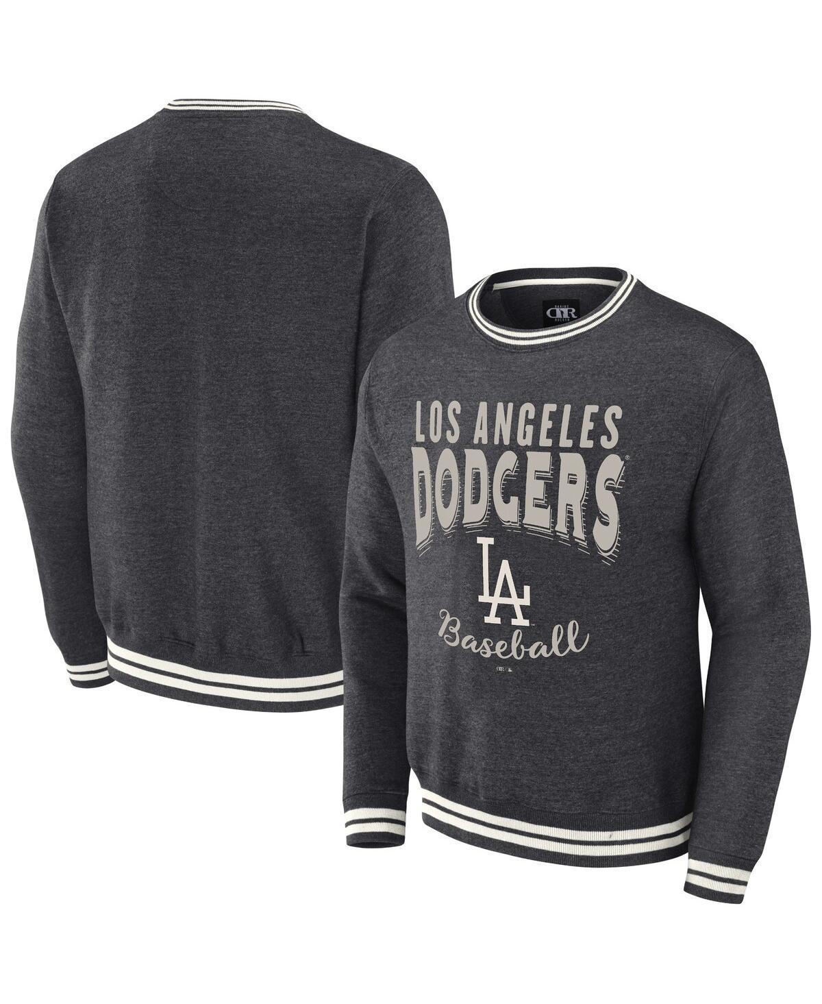 Mens Darius Rucker Collection by Fanatics Heather Charcoal Los Angeles Dodgers Vintage Pullover Sweatshirt Product Image