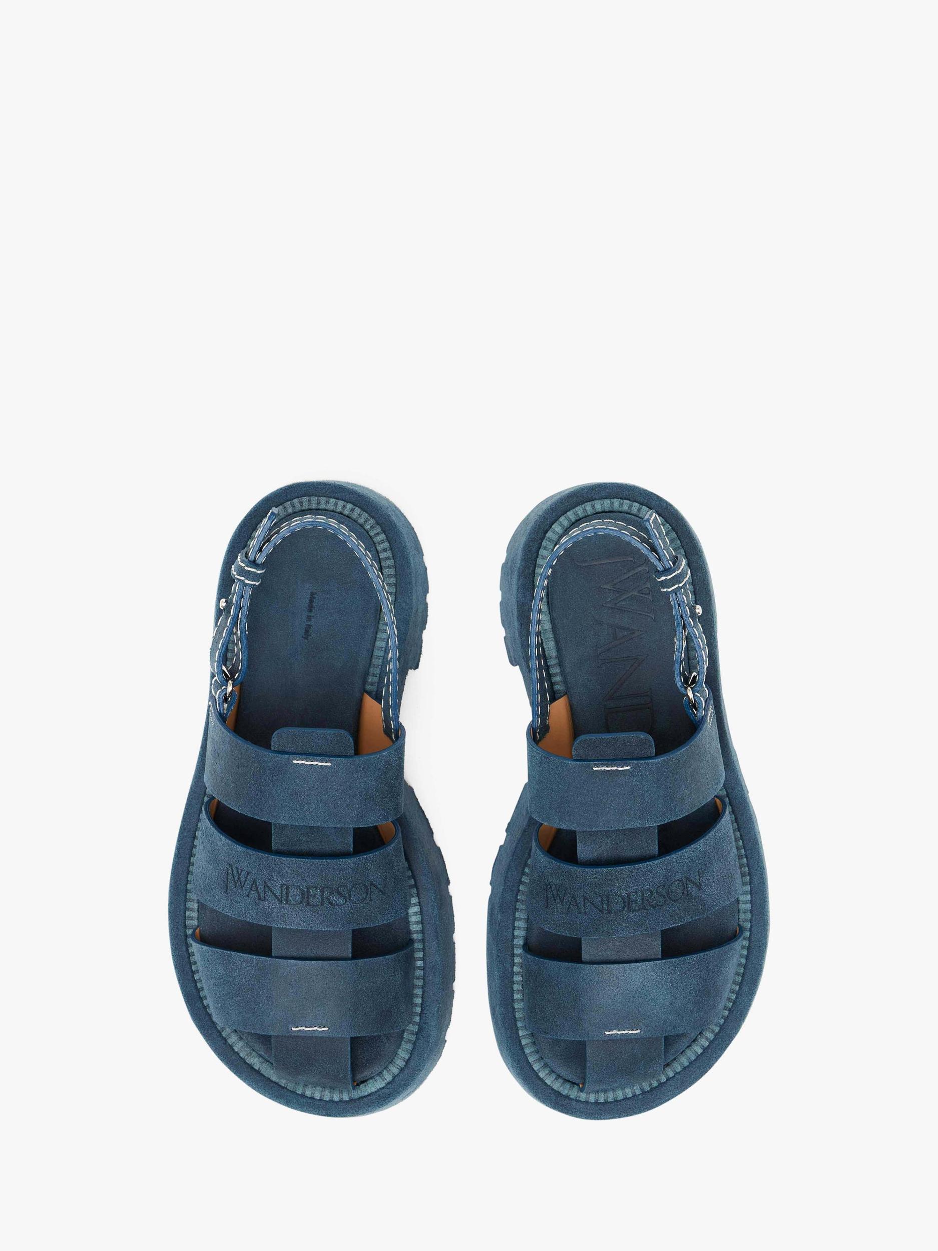 SUEDE PLATFORM FISHERMAN SANDALS Product Image