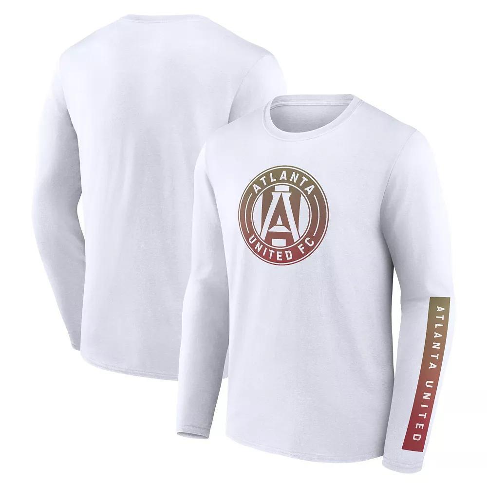 Men's Fanatics Branded White Atlanta United FC Long Sleeve T-Shirt, Size: 4XL, Atu White Product Image