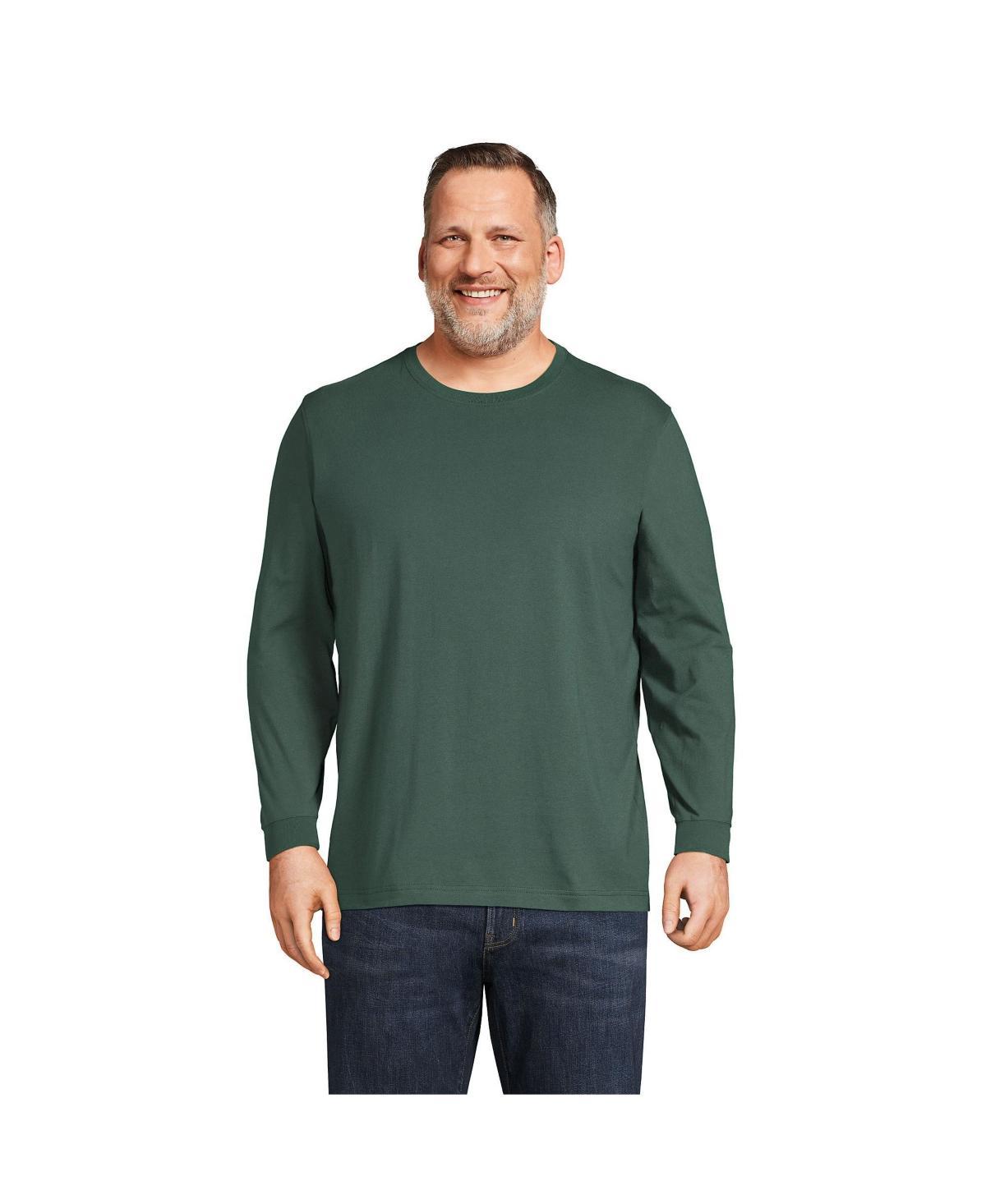 Big & Tall Lands' End Super Tee, Men's, Size: Medium Tall, Black Product Image
