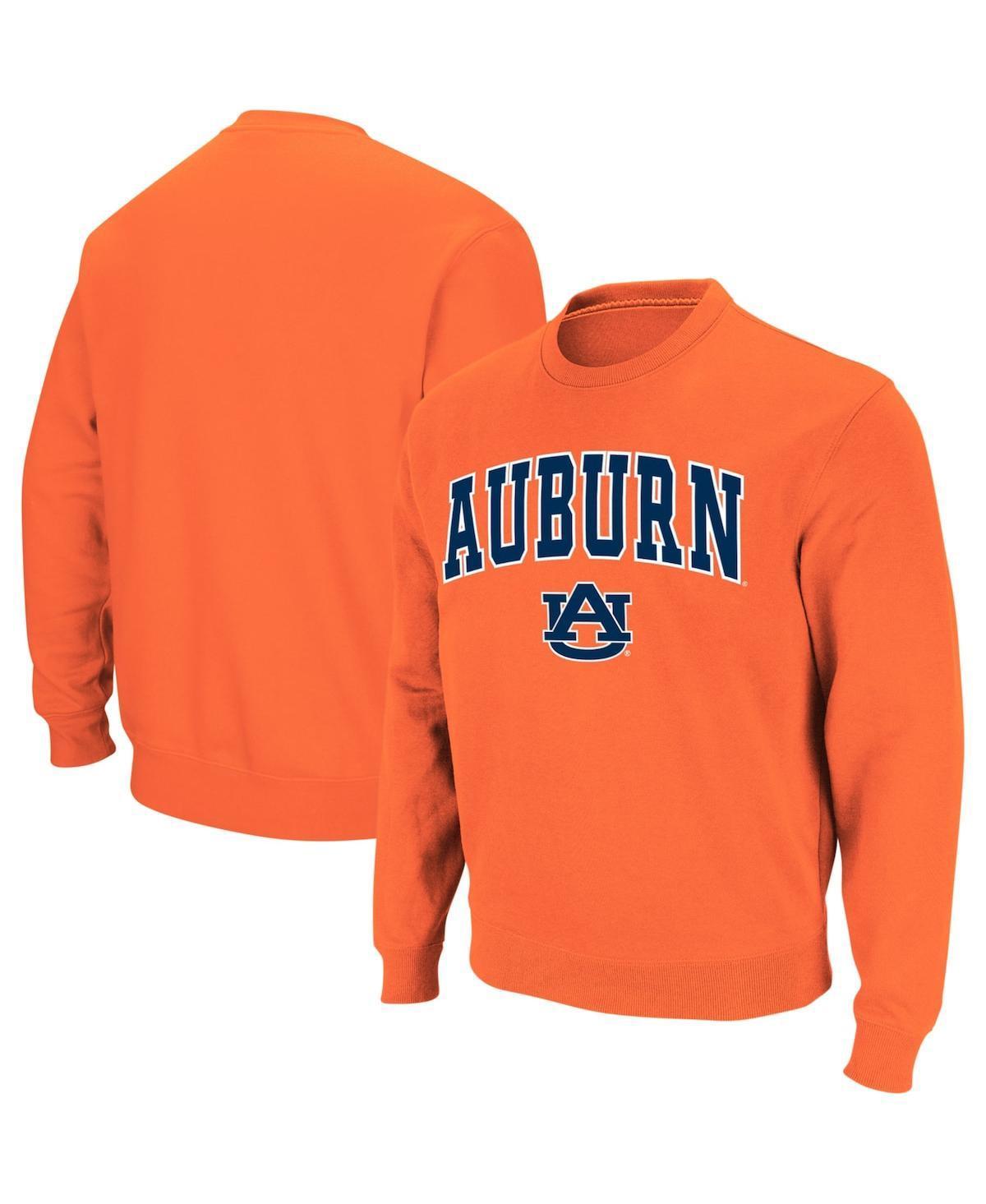 Men's Colosseum Orange Auburn Tigers Arch & Logo Crew Neck Sweatshirt, Size: 2XL Product Image