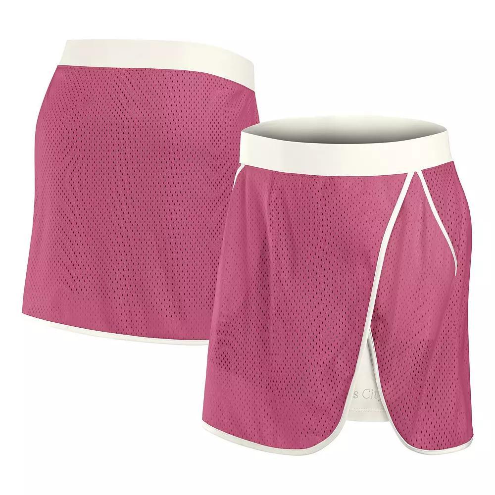 Women's Fanatics Pink Kansas City Chiefs Studio Wellness Skort, Size: Small Product Image
