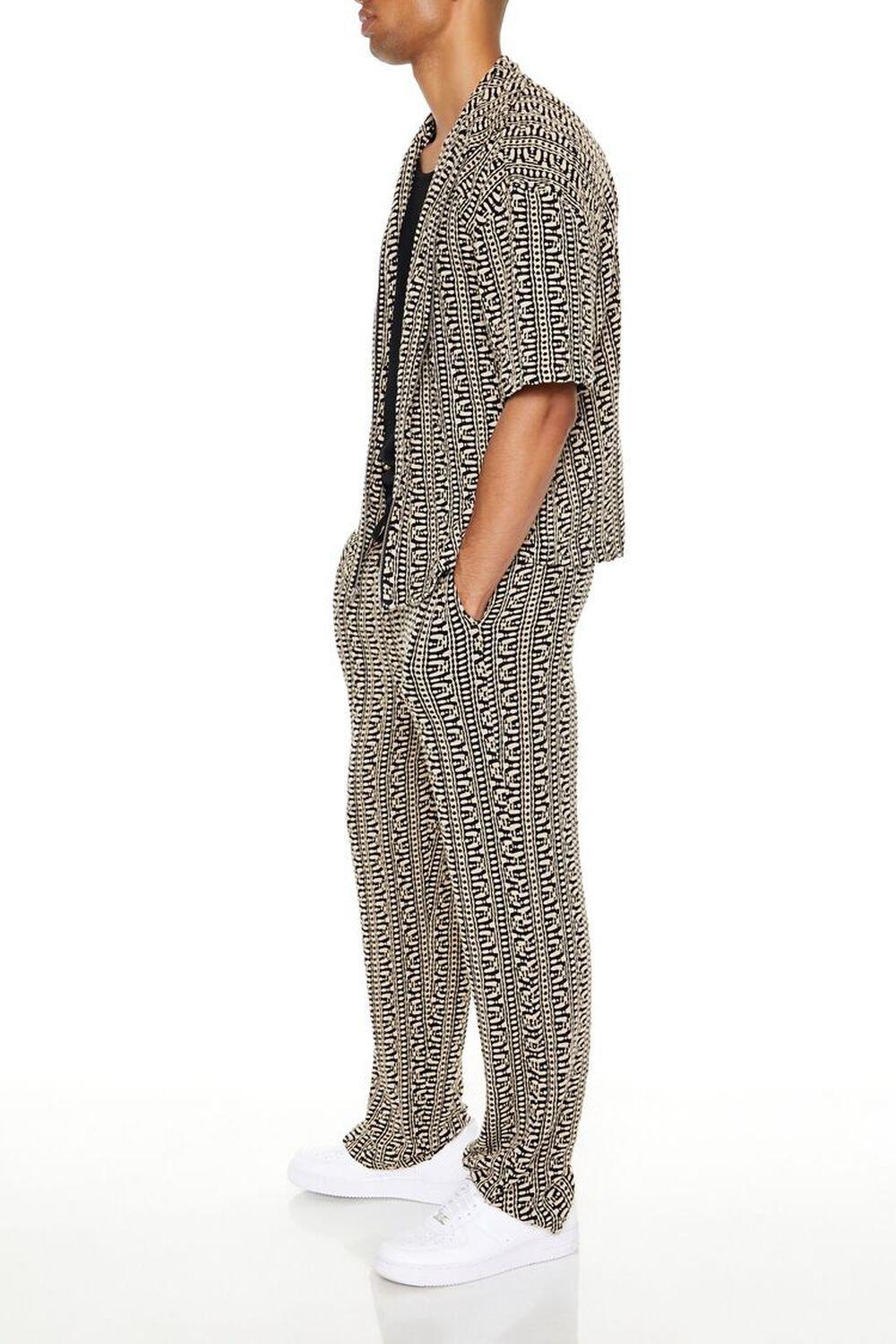 Slim-Fit Geo Print Drawstring Pants | Forever 21 Product Image