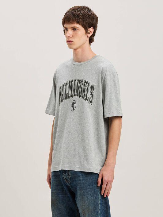 COLLEGE PALM SLIM TEE GREY MELANGE - BLA Product Image