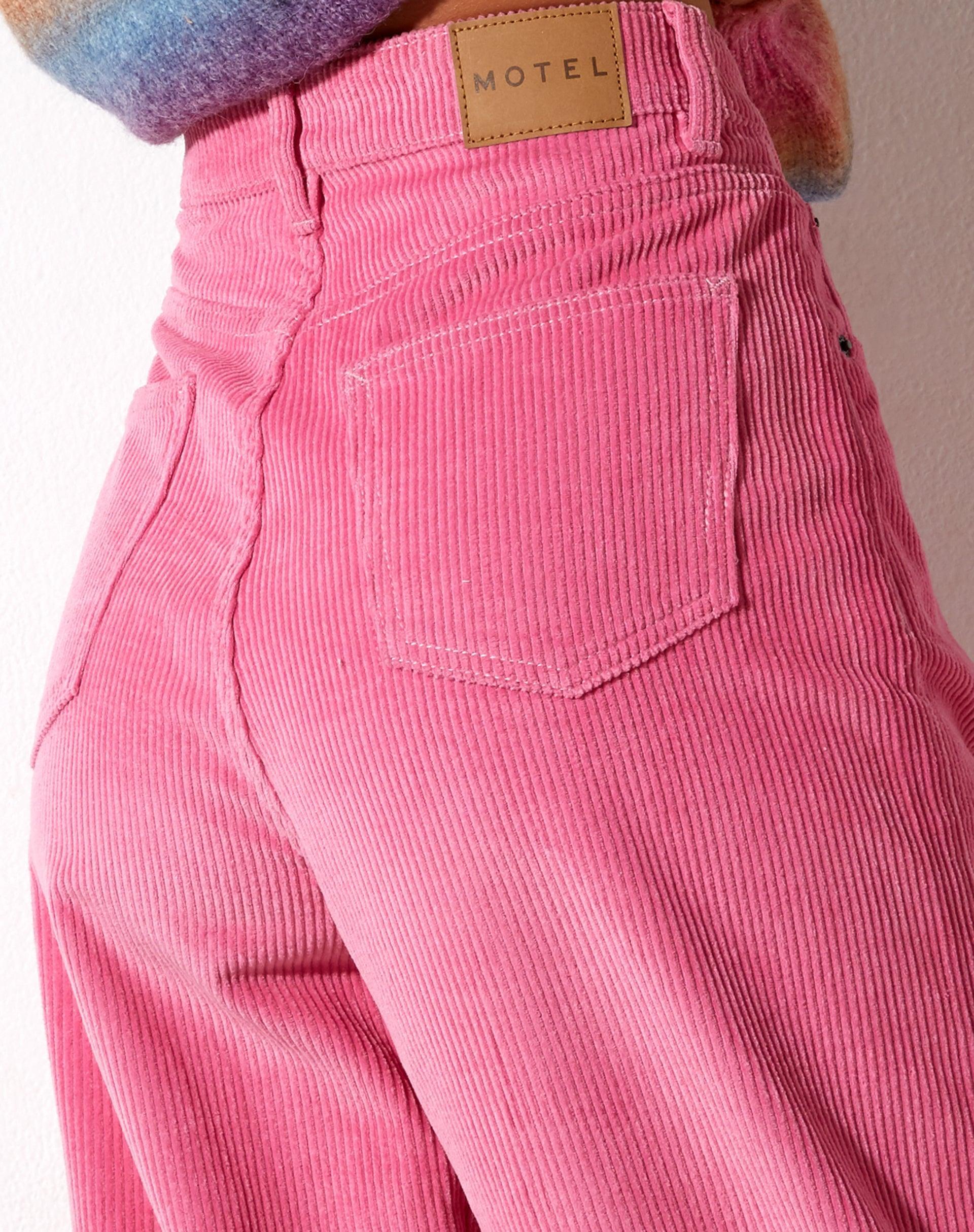 Parallel Trouser in Cord Bubblegum Pink Product Image