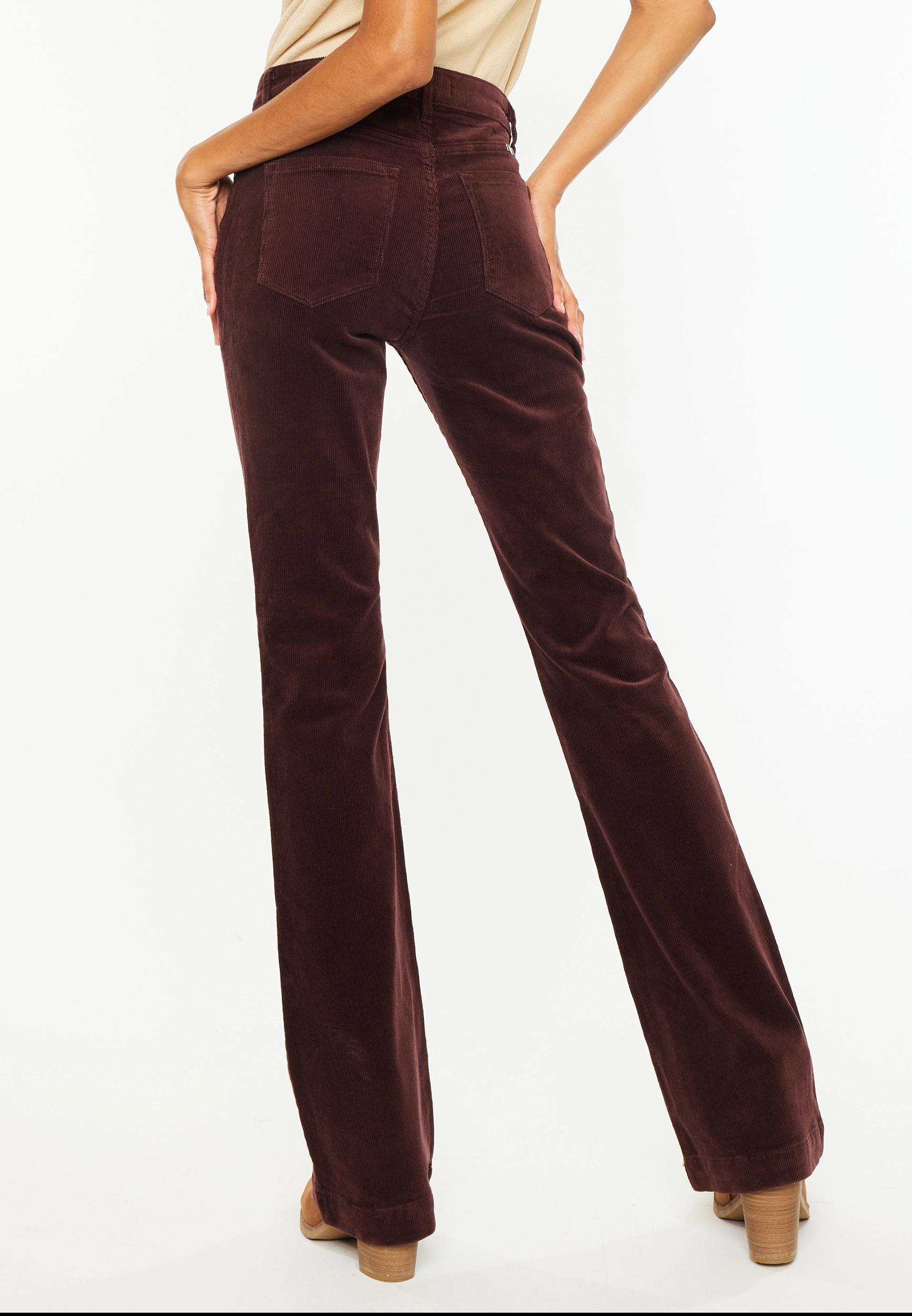 Kancan Kancan Womens High Rise Corduroy Bootcut Jeans Red Denim Size 32 - Maurices Product Image