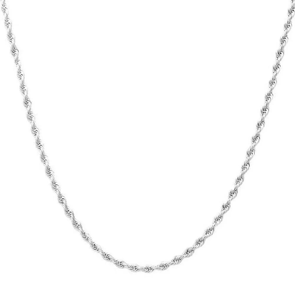 Theia Sky Sterling Silver 1.2 mm Rope Chain Necklace, Womens Product Image