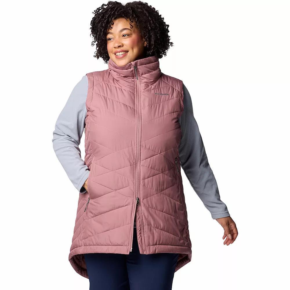 Plus Size Columbia Heavenly II Long Vest, Women's, Size: 1XL, Dark Grey Product Image