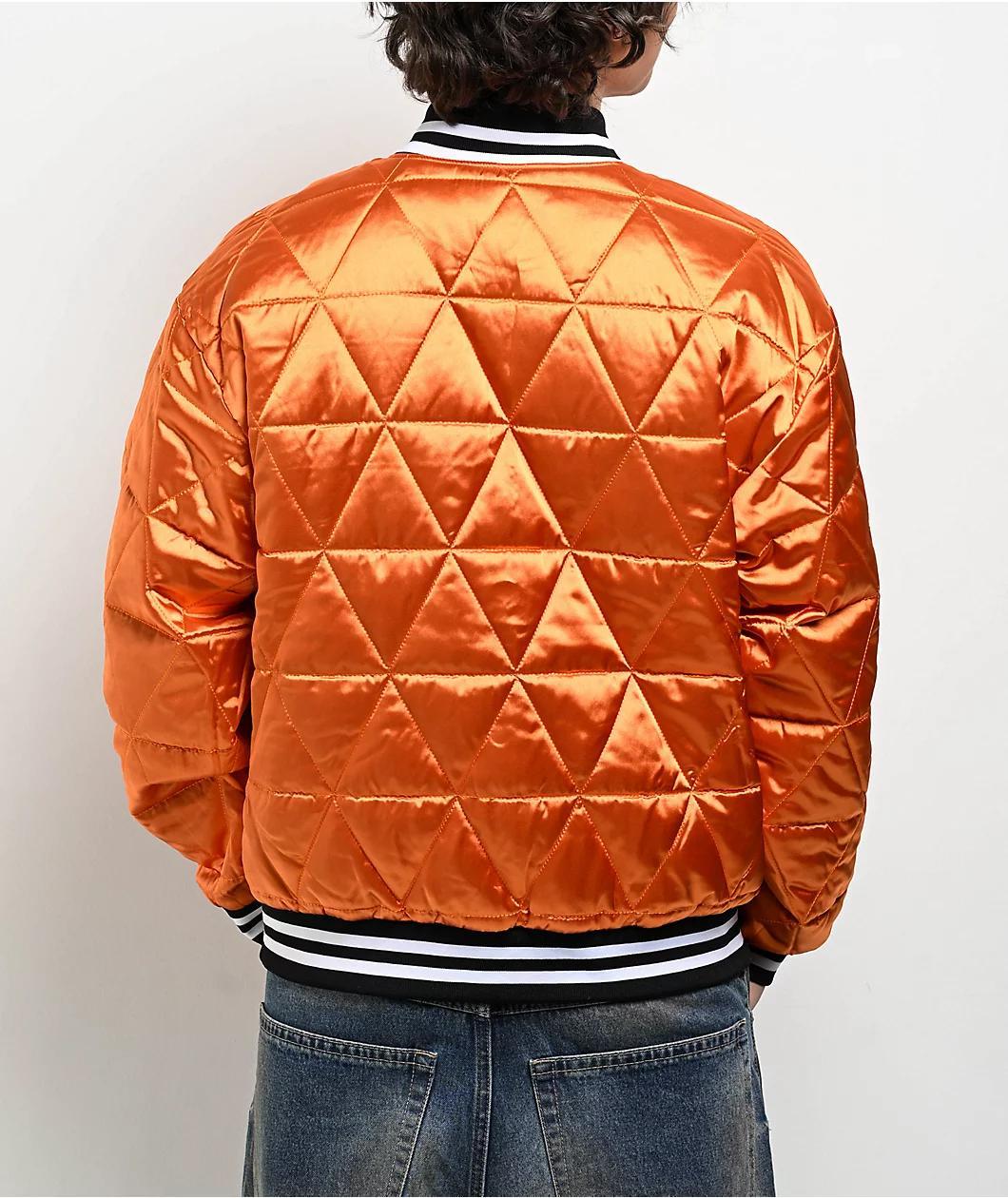HUF Back 2 Back Black & Orange Reversible Bomber Jacket Product Image