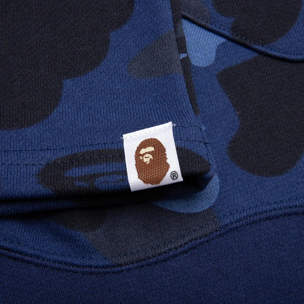 Color Camo Cutting Sweat Shorts - Navy Male Product Image