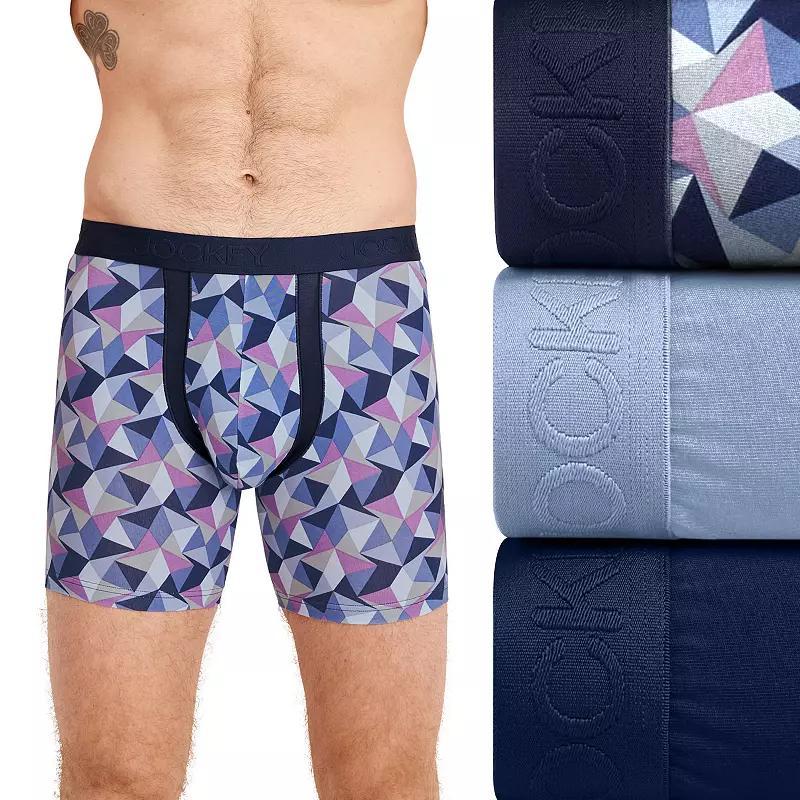 Mens Jockey 3-Pack Chafe Proof Pouch Microfiber 6 Boxer Brief Product Image