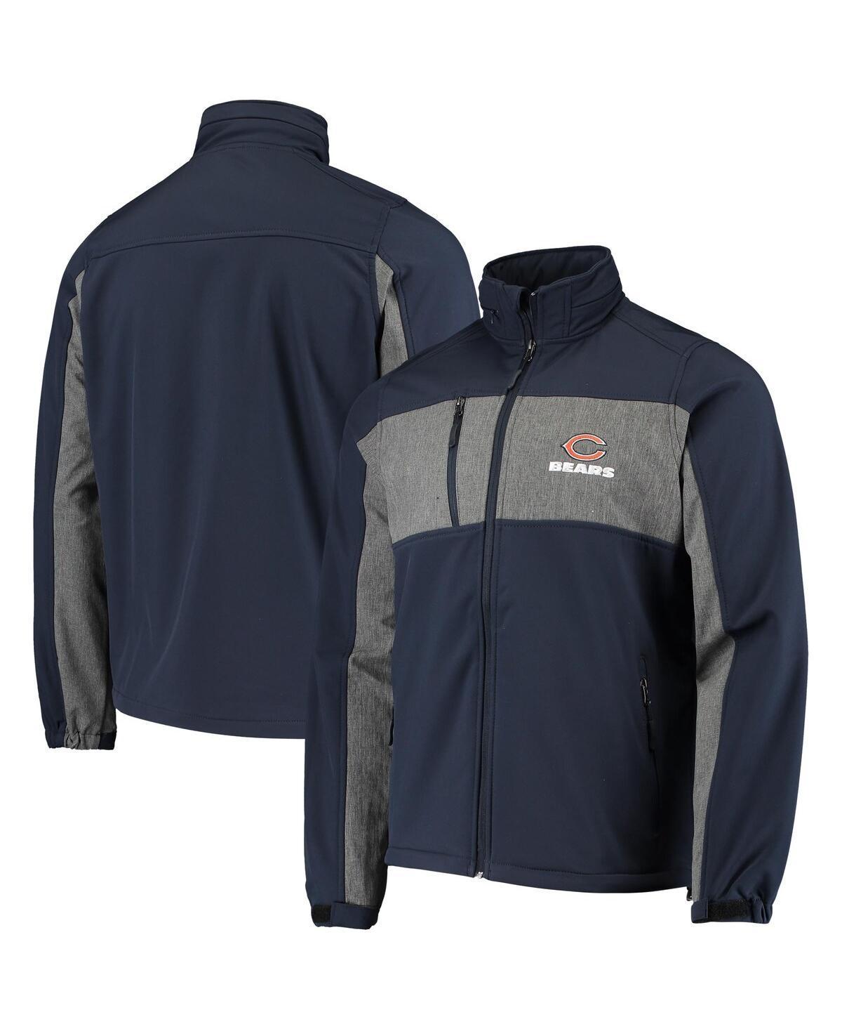 Men's Dunbrooke Navy Chicago Bears Circle Zephyr Softshell Full-Zip Jacket, Size: Large, Blue Product Image