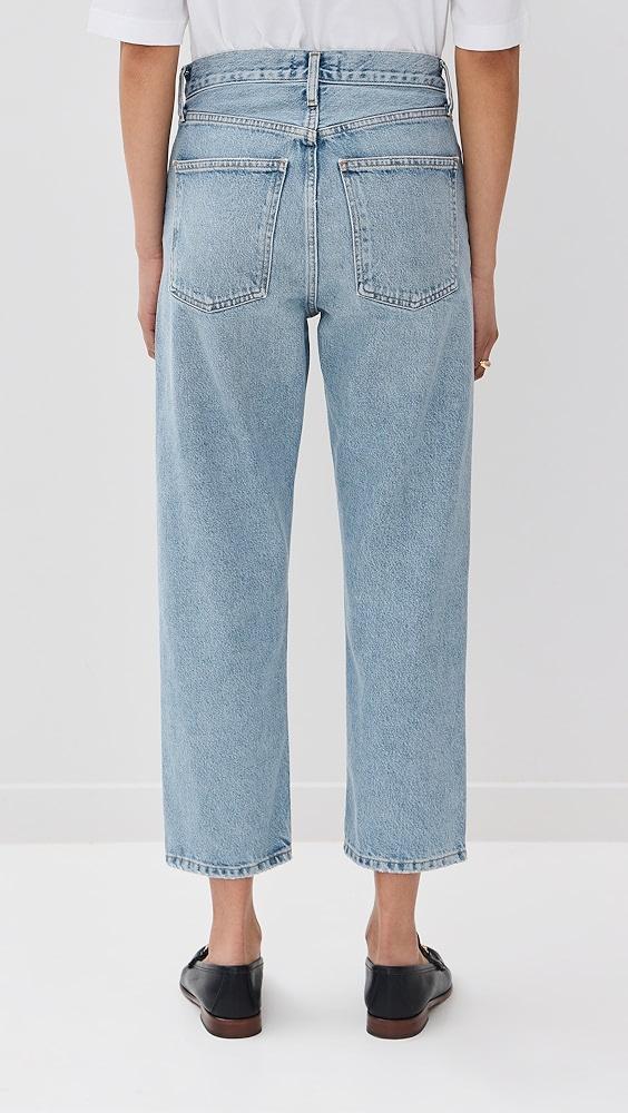 AGOLDE 90 Crop Mid Rise Loose Straight Jeans | Shopbop Product Image