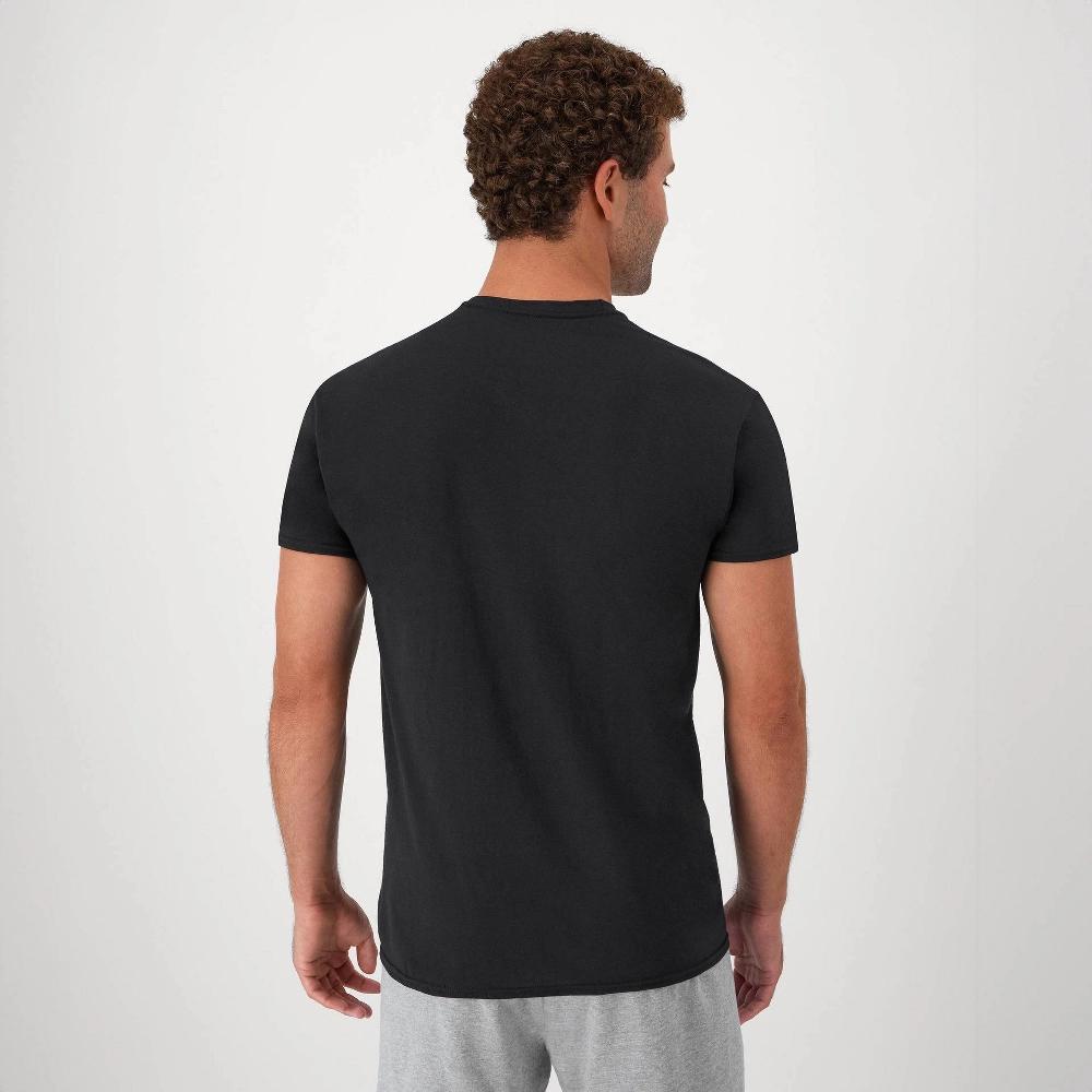 Hanes Red Label Mens Crewneck Dyed T-Shirt 6pk - BlackBlue Product Image