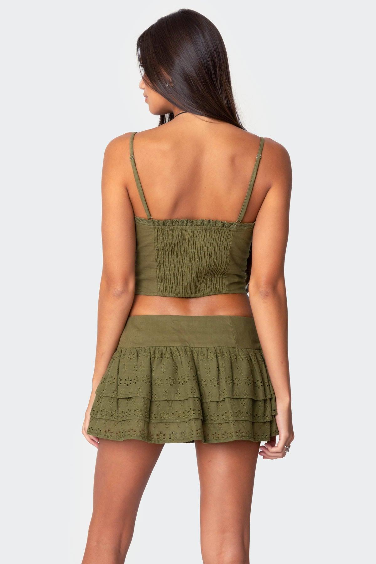 Fluer Linen Look Tank Top Product Image
