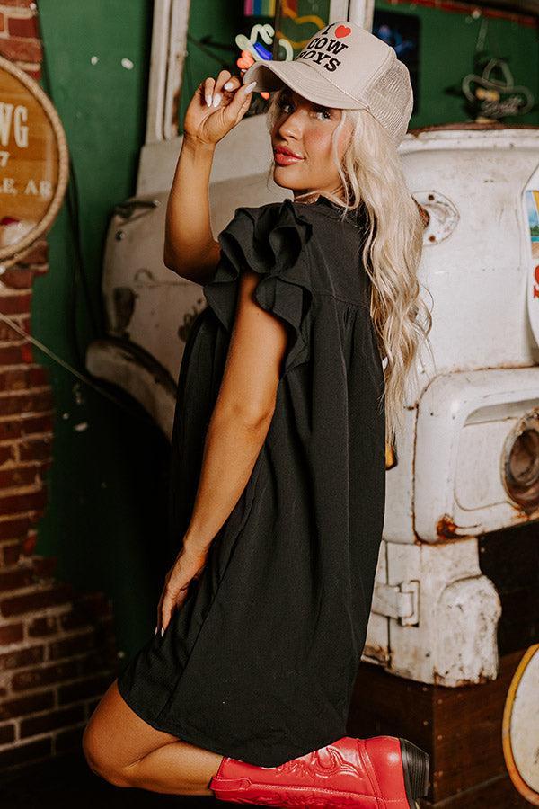 Town Square Kisses Shift Dress In Black Product Image