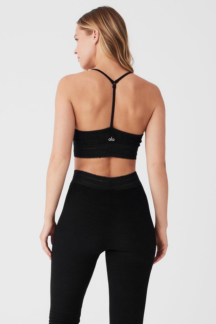 Seamless Luxe Terry Cuddle Bra - Black Product Image