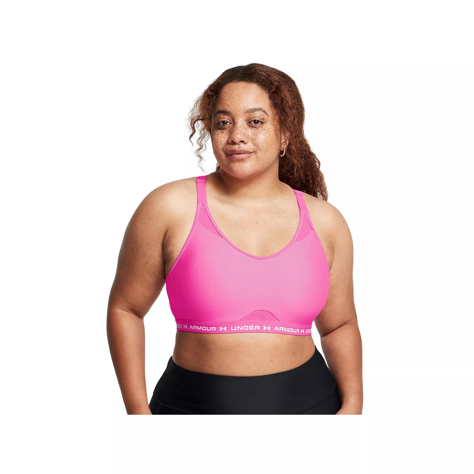 Women's Under Armour Crossback Low-Impact Sports Bra, Size: Large, Castlerock Product Image