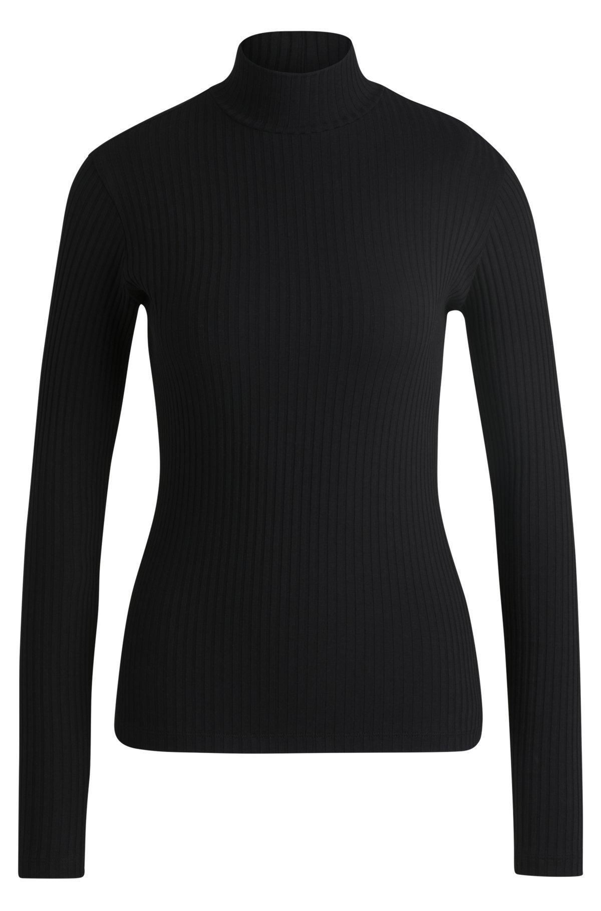 Stretch-cotton slim-fit T-shirt with logo print Product Image