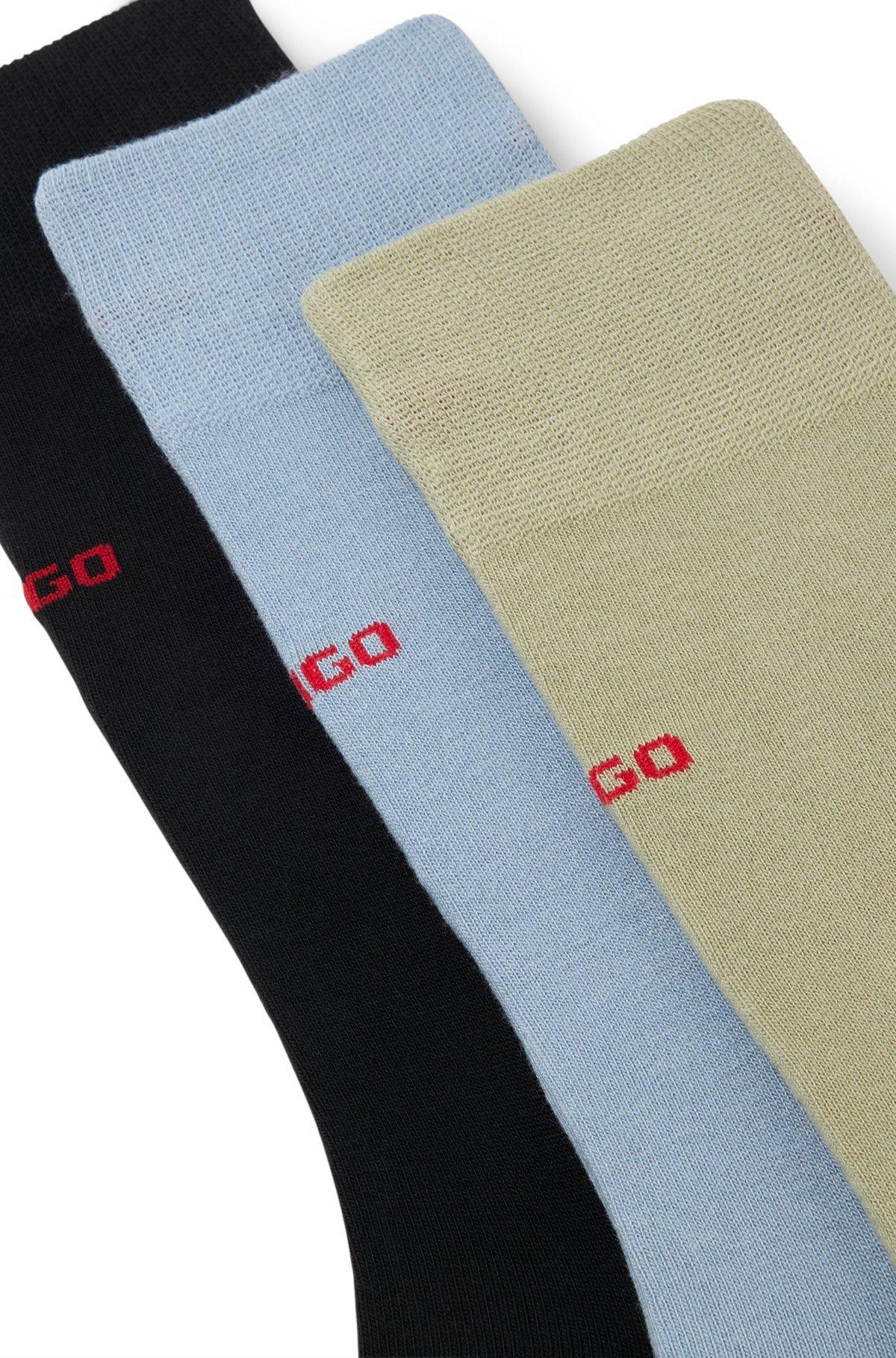 Three-pack of regular-length socks with logo details Product Image