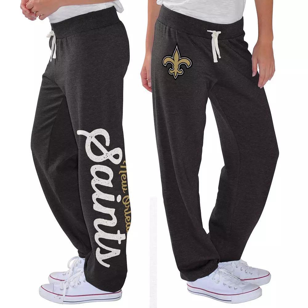 Women's G-III 4Her by Carl Banks Black New Orleans Saints Scrimmage Fleece Pants, Size: 2XL Product Image