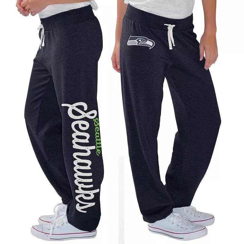 Women's G-III 4Her by Carl Banks College Navy Seattle Seahawks Scrimmage Fleece Pants, Size: Large, Blue Product Image