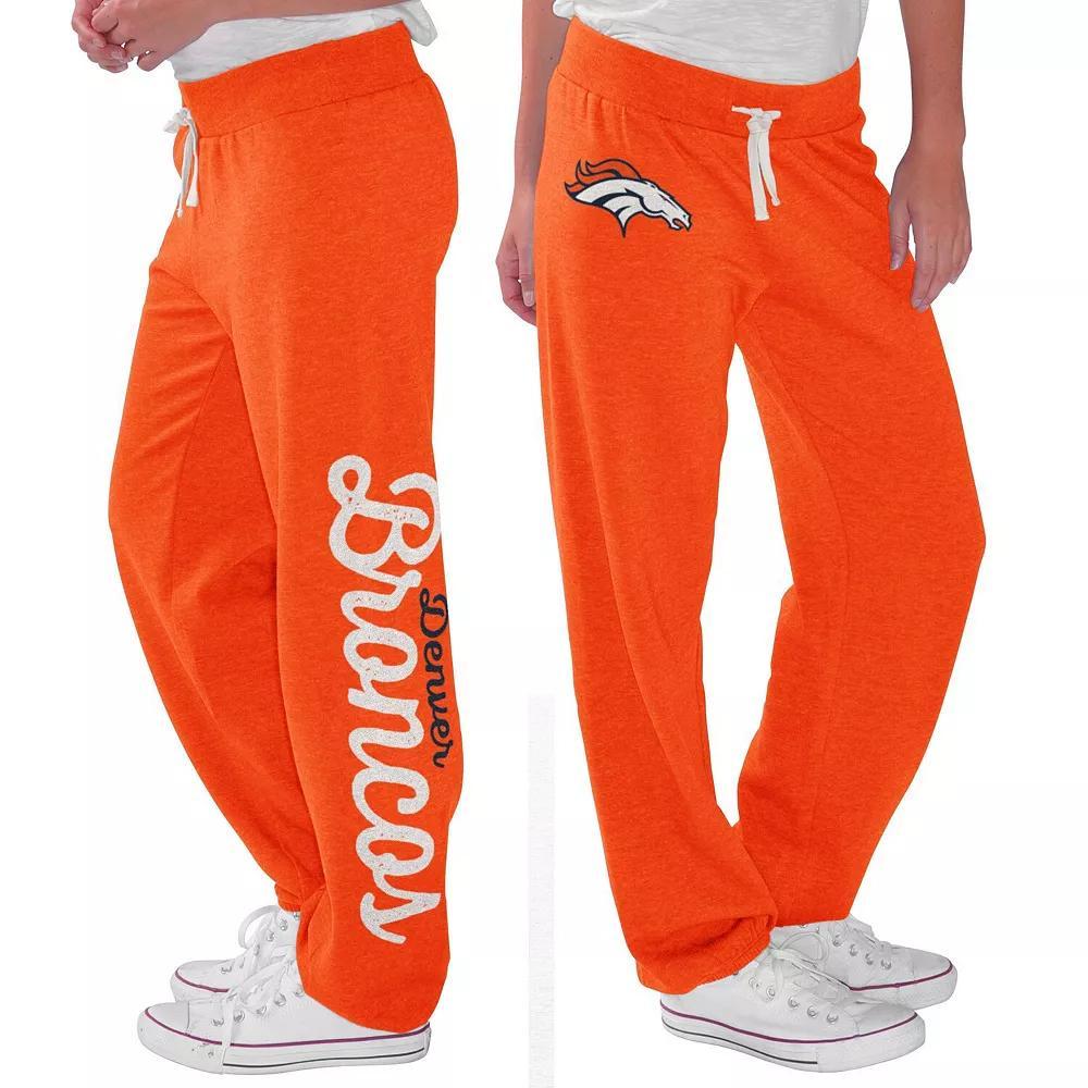 Women's G-III 4Her by Carl Banks Orange Denver Broncos Scrimmage Fleece Pants, Size: 2XL Product Image