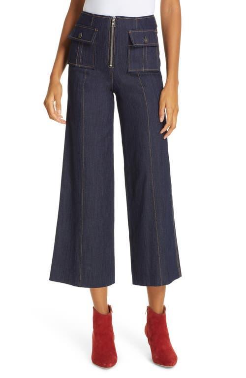 Cinq a Sept Cropped Azure Jeans in Indigo Product Image