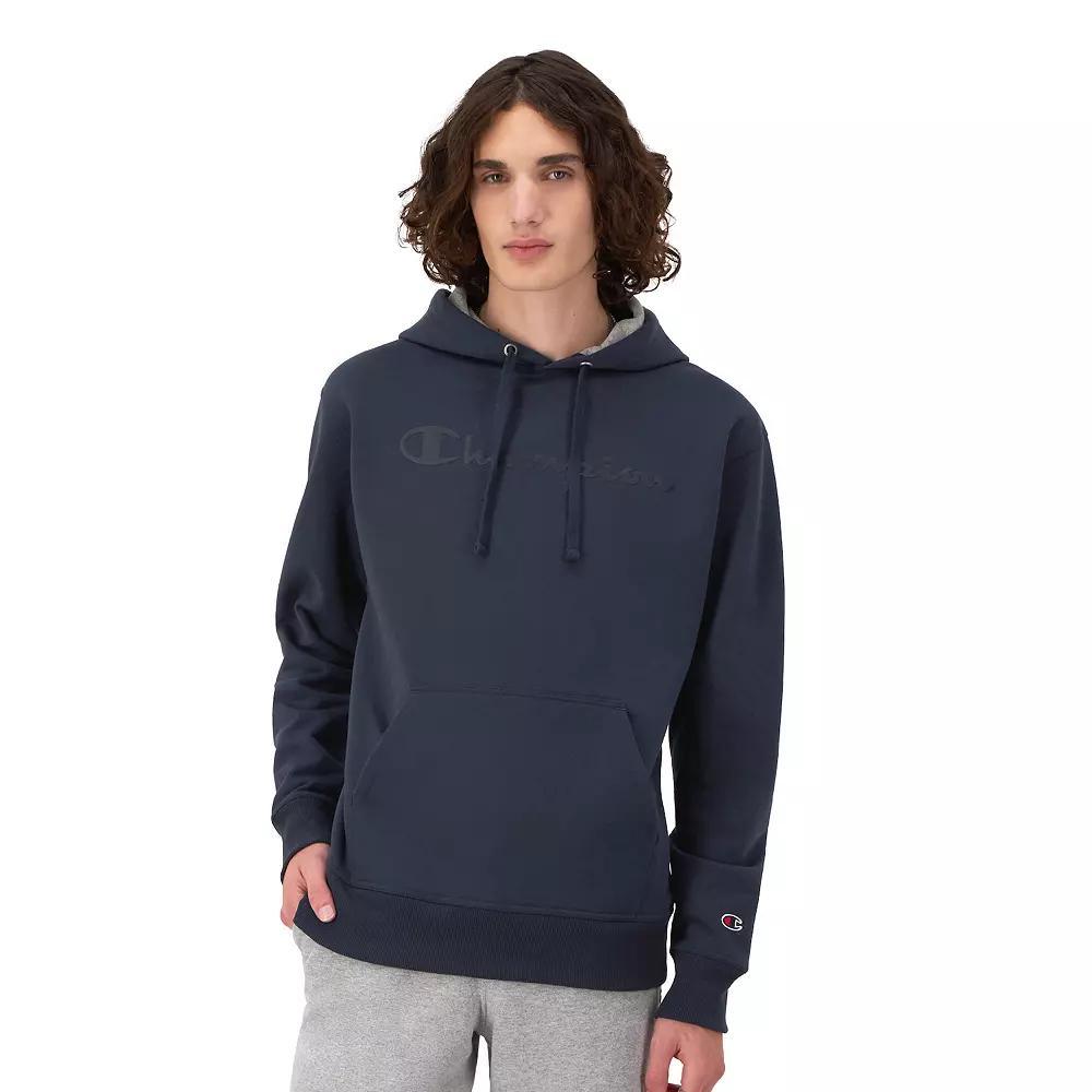 Men's Champion® Embossed Powerblend Graphic Hoodie, Size: Large, Briefly Brown Product Image