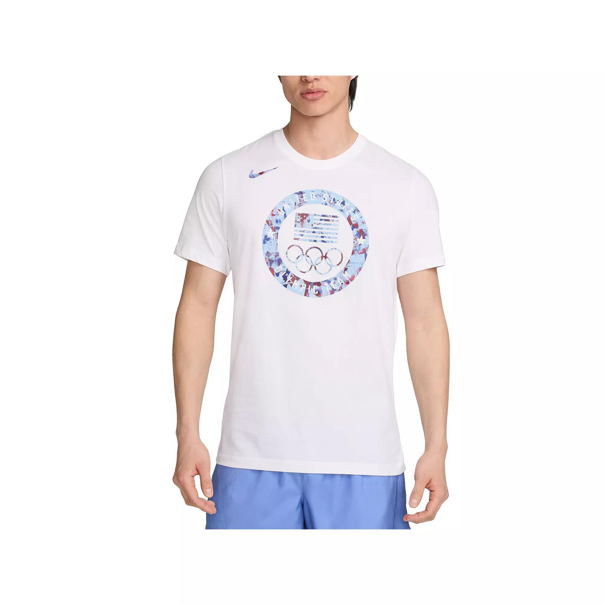 Men's Nike White Team USA Puck Club T-Shirt, Size: XL, Usa White Product Image