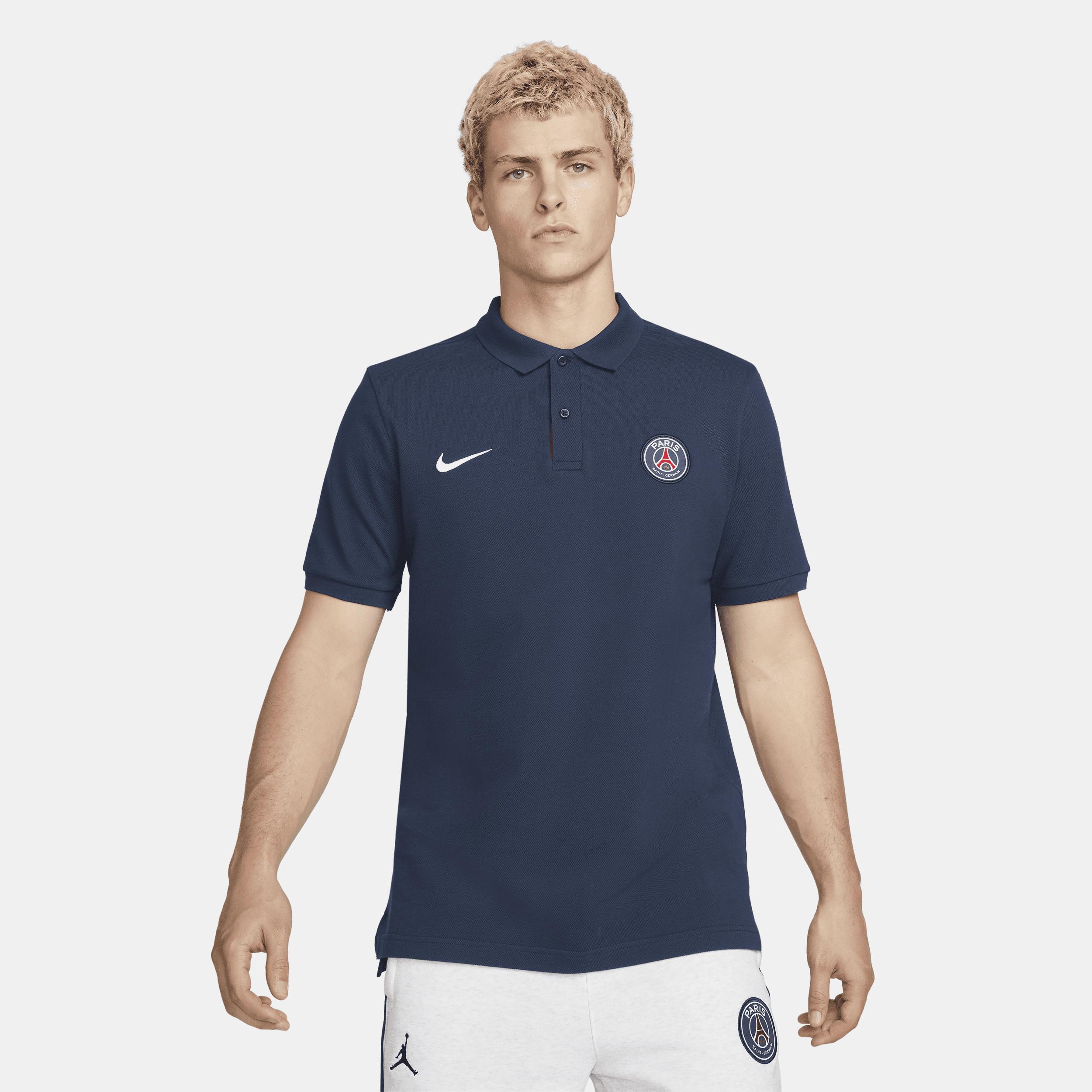 Men's Nike Navy Paris Saint-Germain Pique Polo, Size: Small, Psg Blue Product Image