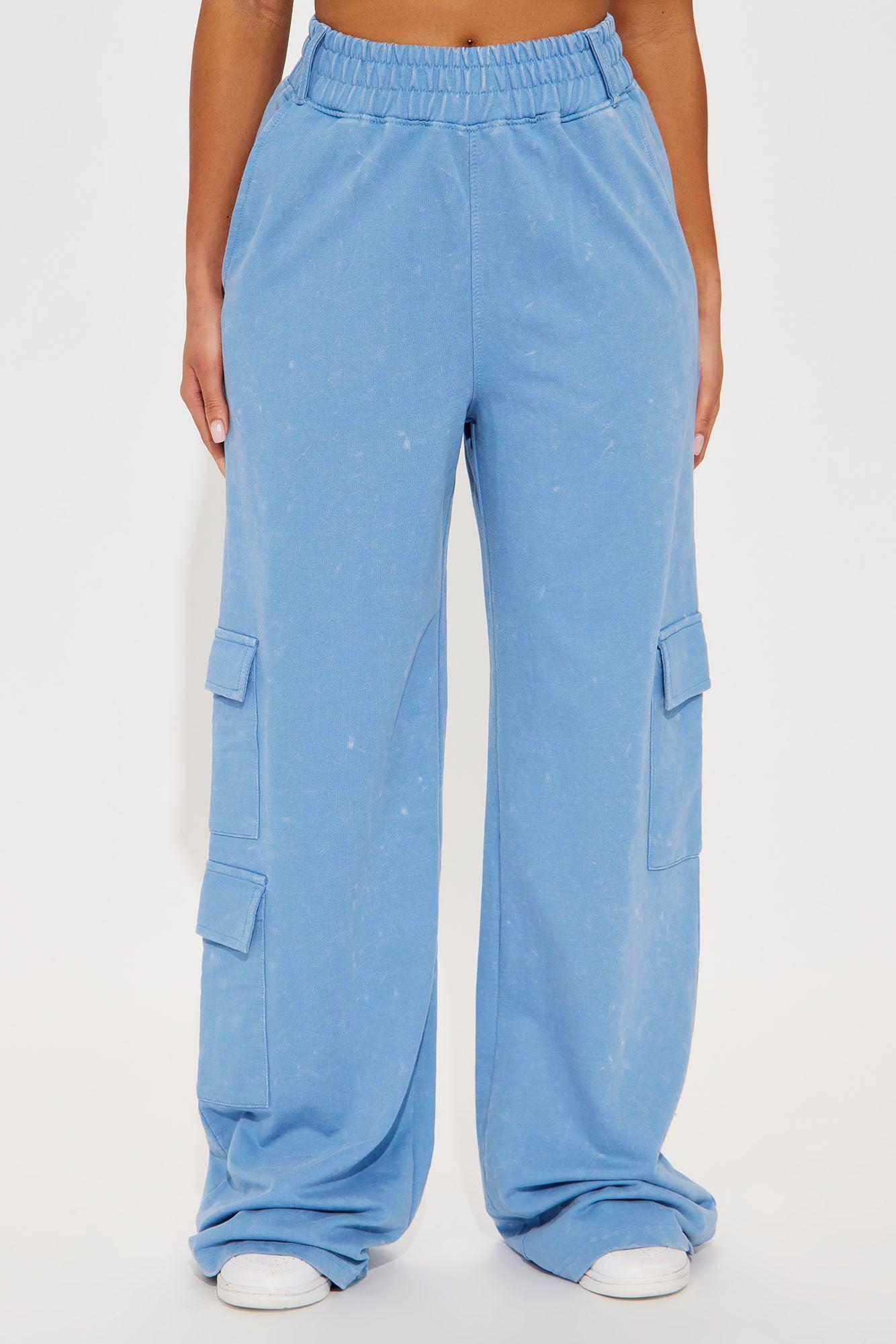 Carmen Washed Lounge Pant - Blue Product Image