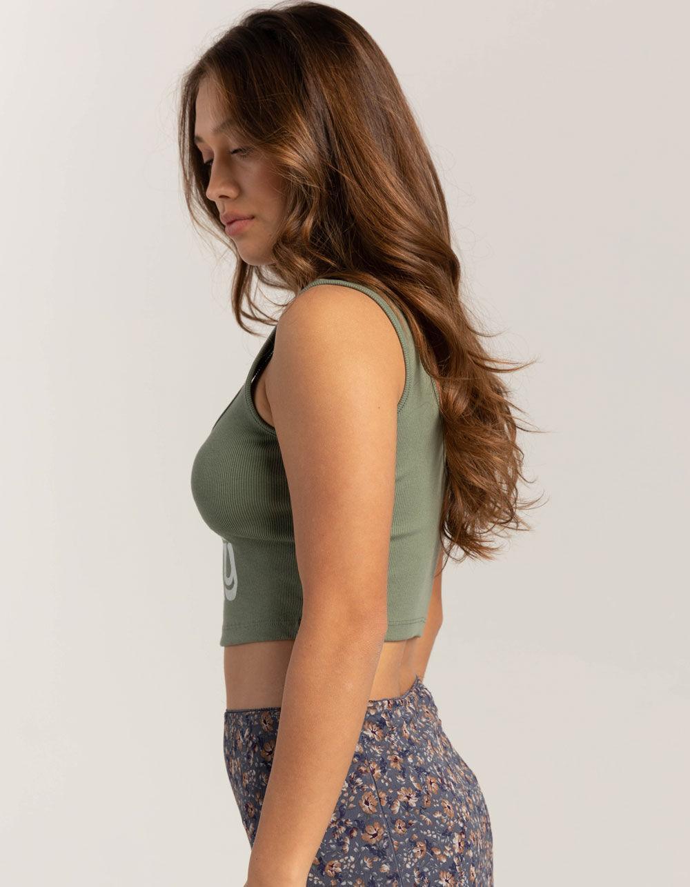 ROXY Rise And Shine Womens Crop Tank Top - AGAVEE Product Image