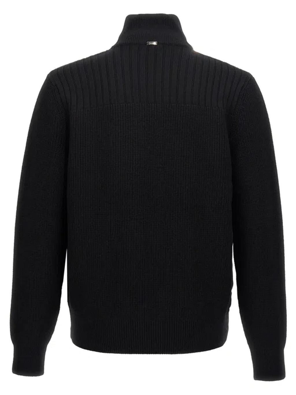HERNO Down Cardigan In Black Product Image