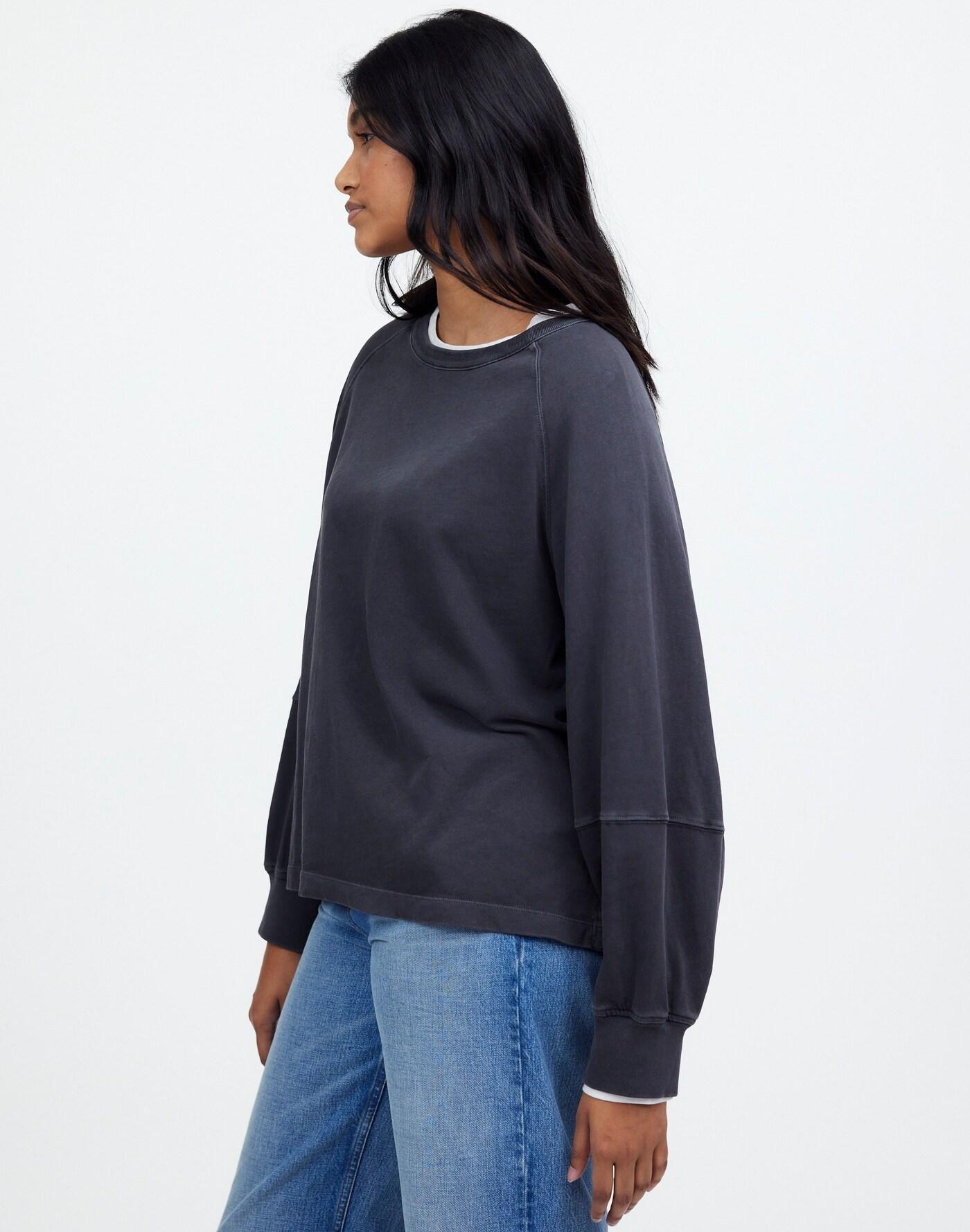 Plus Relaxed Long-Sleeve Raglan Tee Product Image