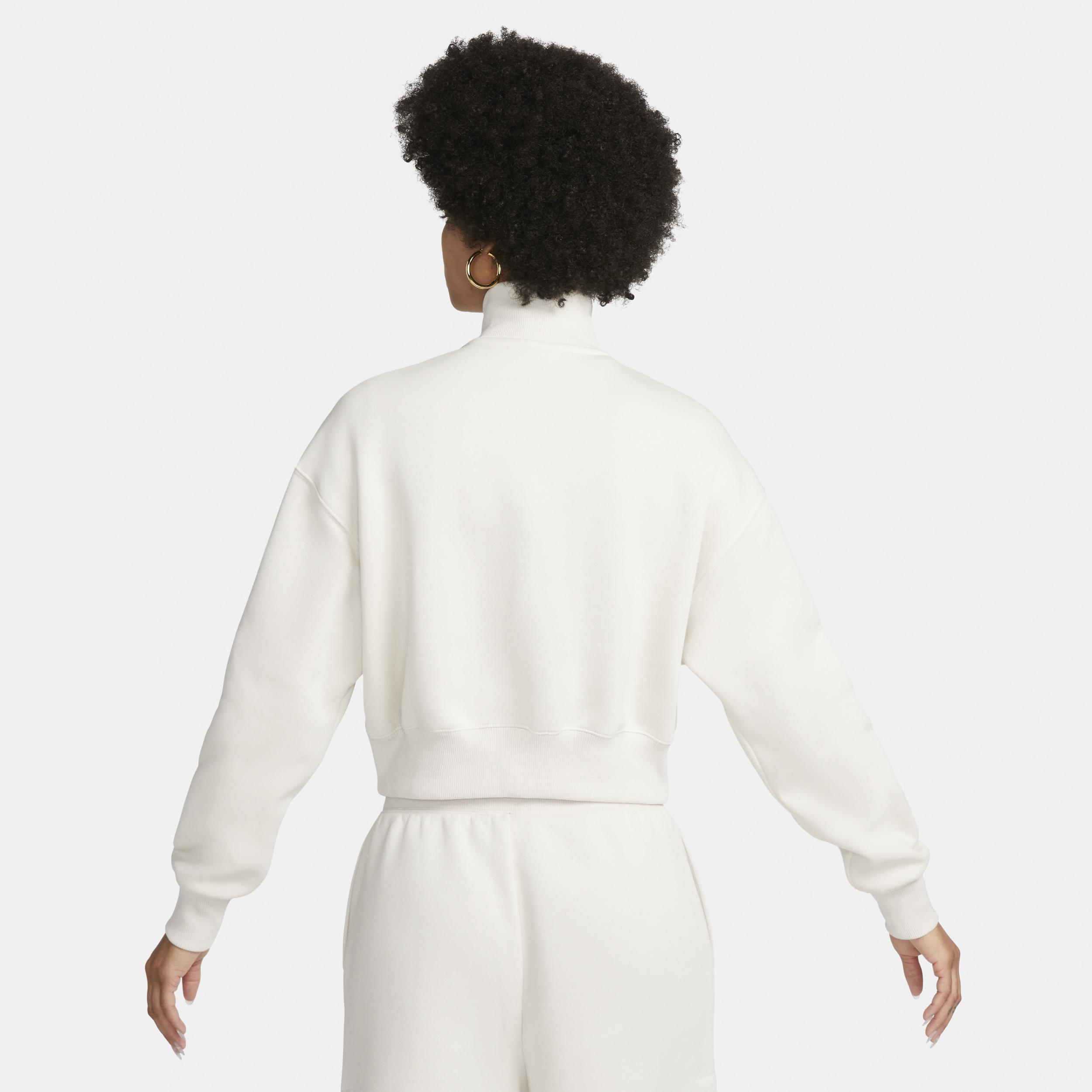Nike Sportswear Phoenix Fleece Women's 1/4-Zip Cropped Sweatshirt Product Image