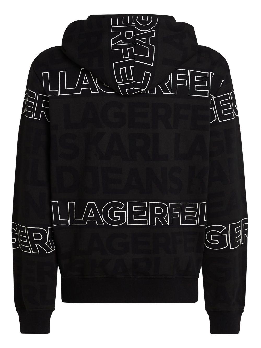 logo-embroidered hoodie Product Image