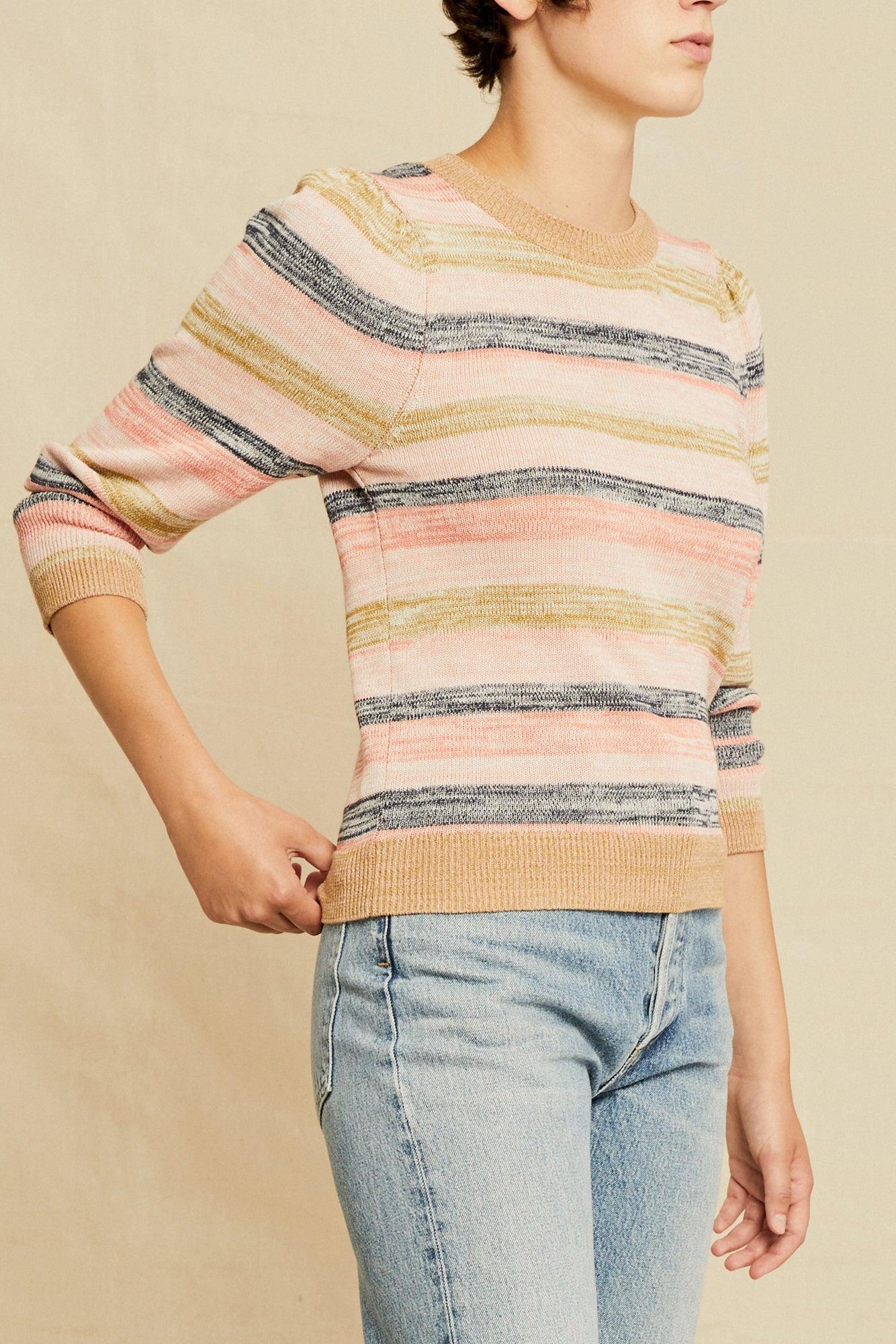 Angelina Organic Cotton Sweater - Multi Stripe - ReAmour Product Image