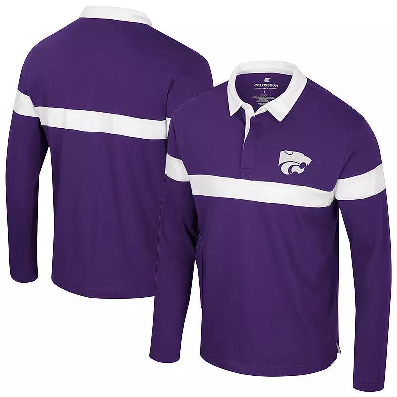 Men's Colosseum  Maroon Texas A&M Aggies Too Cool For School Long Sleeve Polo, Size: Large, Red Product Image
