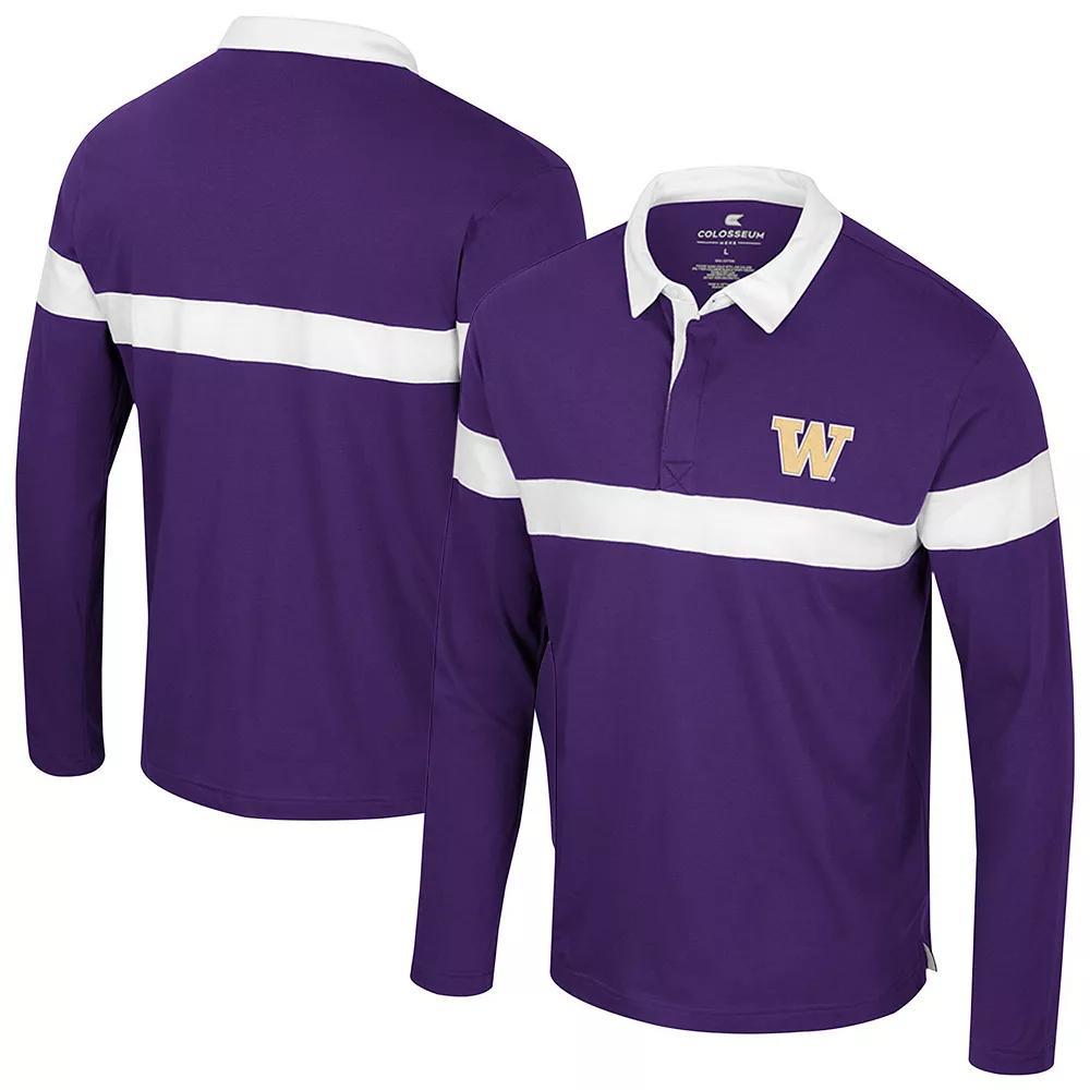 Men's Colosseum  Royal Air Force Falcons Too Cool For School Long Sleeve Polo, Size: XXL, Afa Blue Product Image