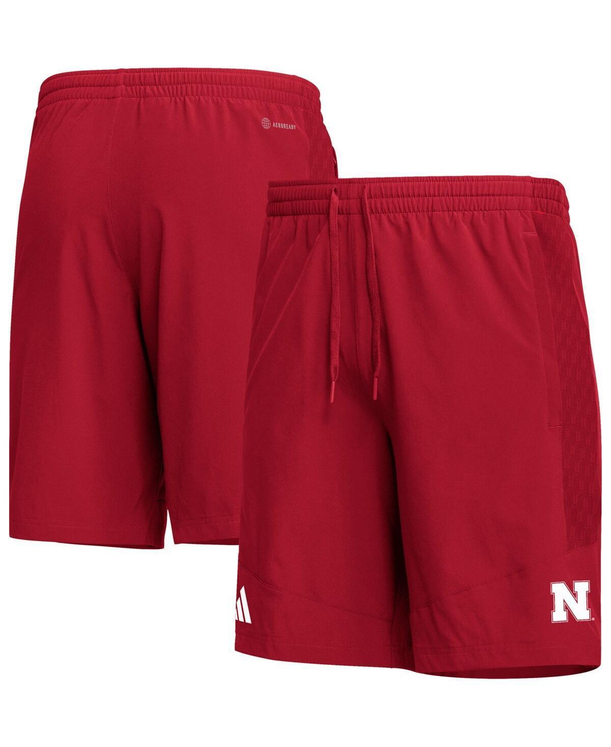 Men's adidas Scarlet Nebraska Huskers AEROREADY Shorts, Size: Small, Red Product Image