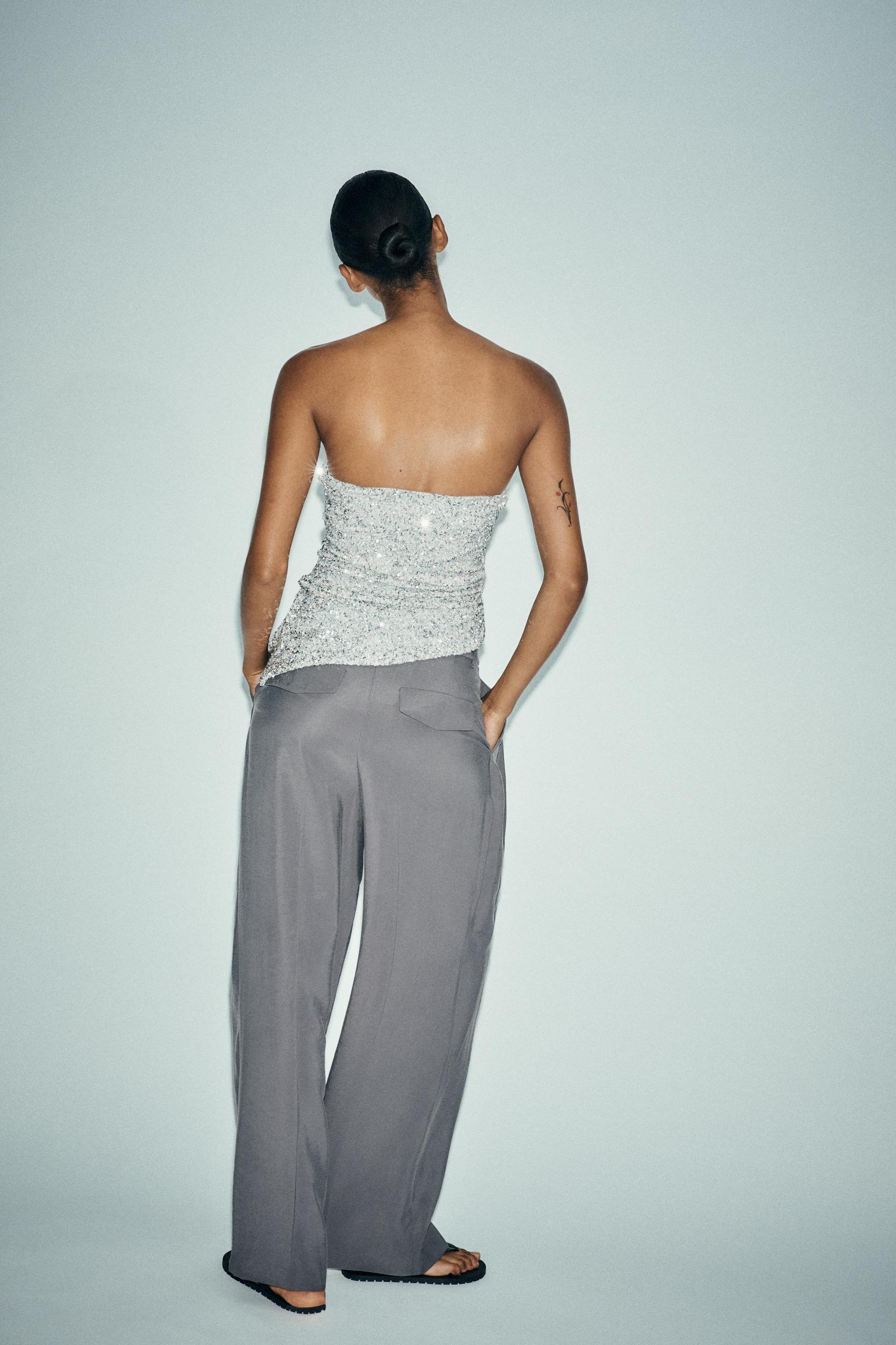 SEQUIN BANDEAU TOP Product Image