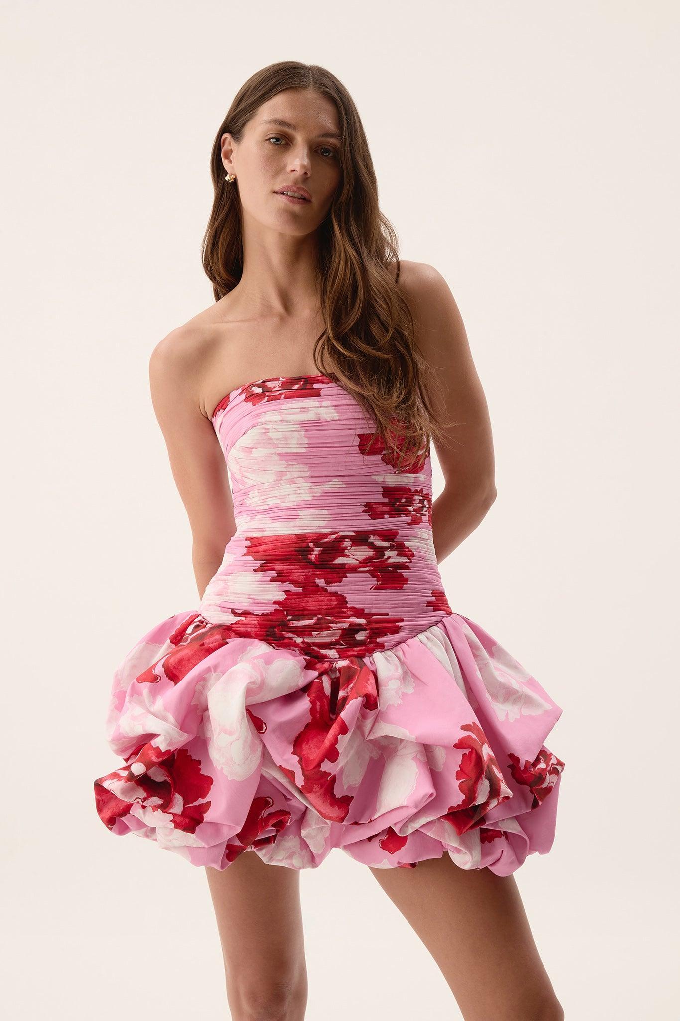 Violette Bubble Hem Mini Dress Product Image