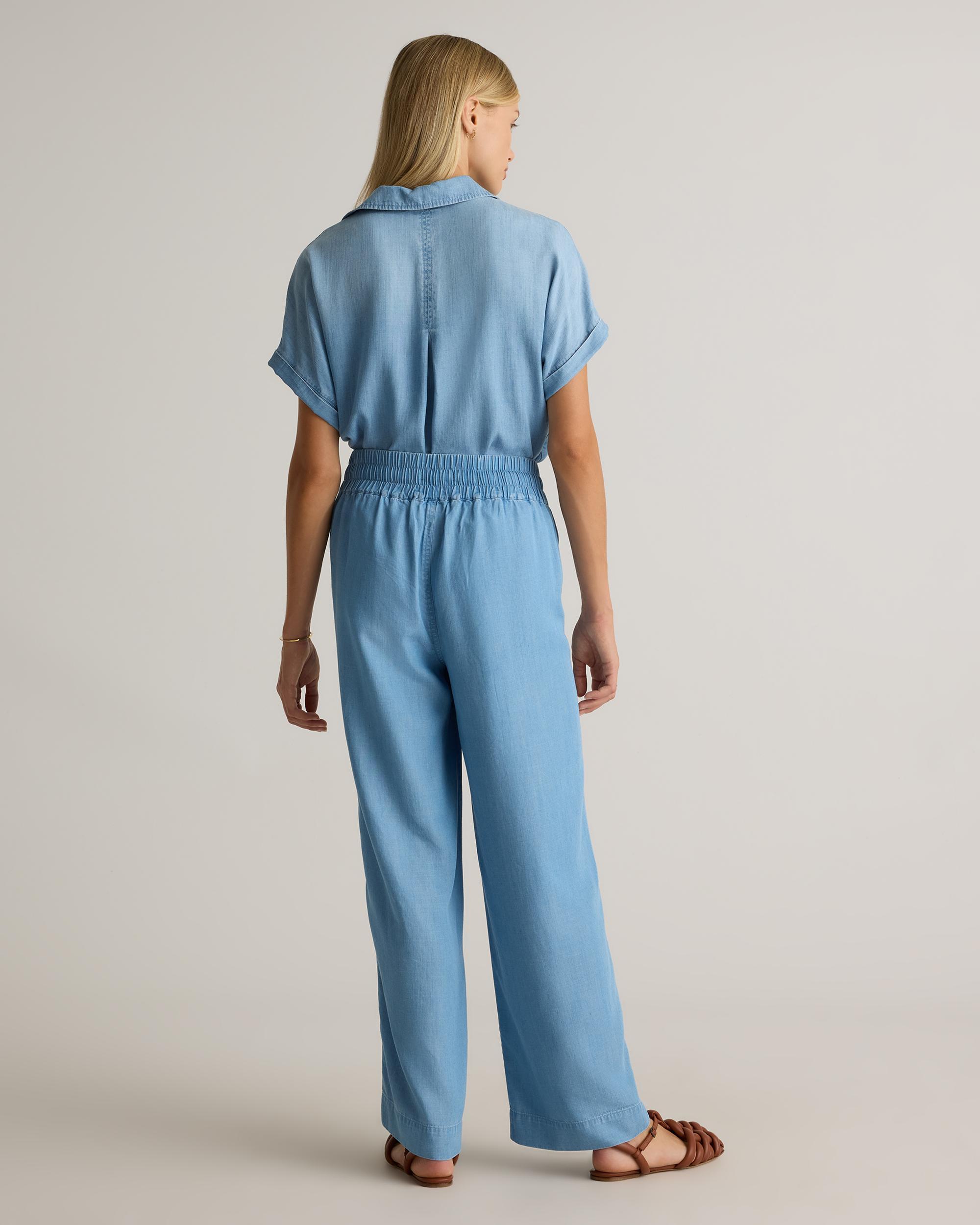 Quince | Women's Pull-On Tencel Chambray Pants Size XL Product Image