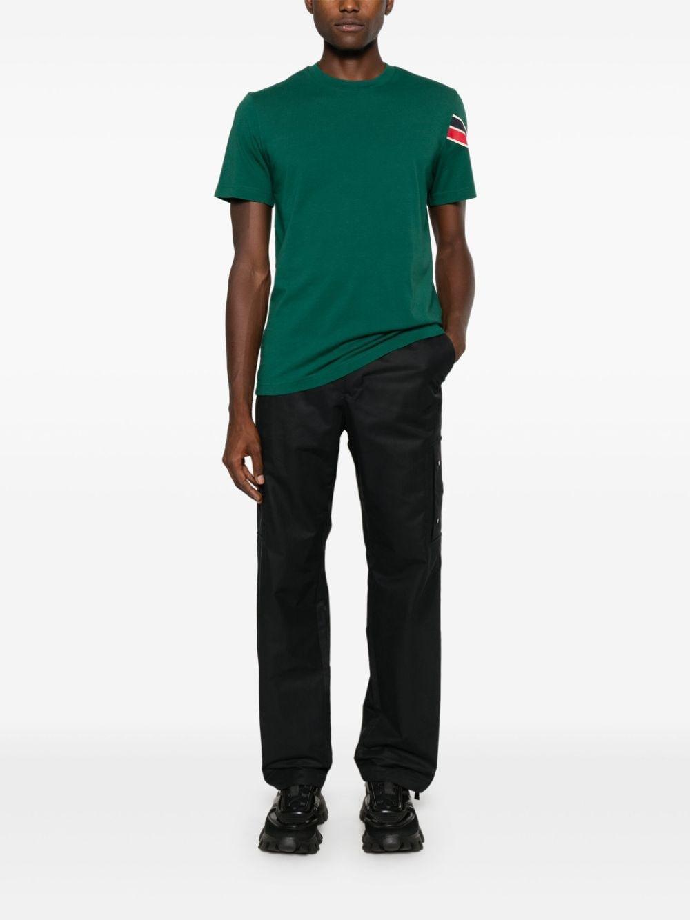 T-shirt Mit Rundhalsausschnitt In Grün Product Image