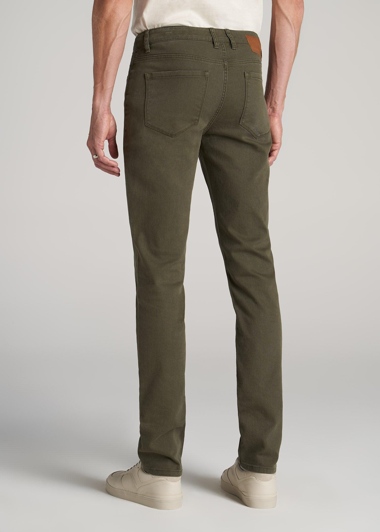 Dylan SLIM-FIT Jeans for Tall Men in Olive Green Wash Male Product Image