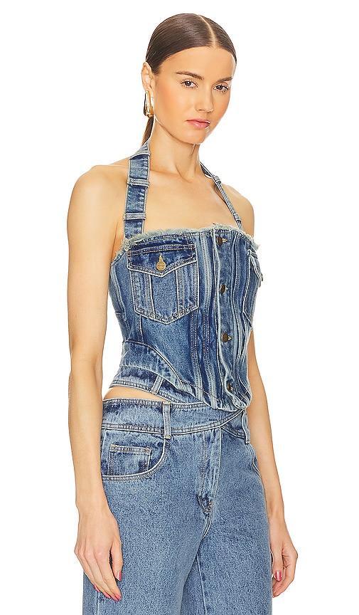 Halter Denim Bustier Product Image