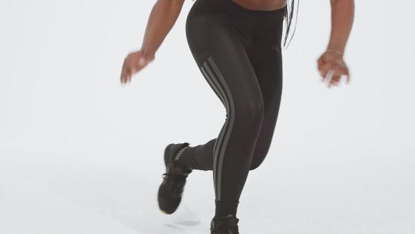 adidas Optime 3-Stripes Full-Length Leggings Black XS Womens Product Image
