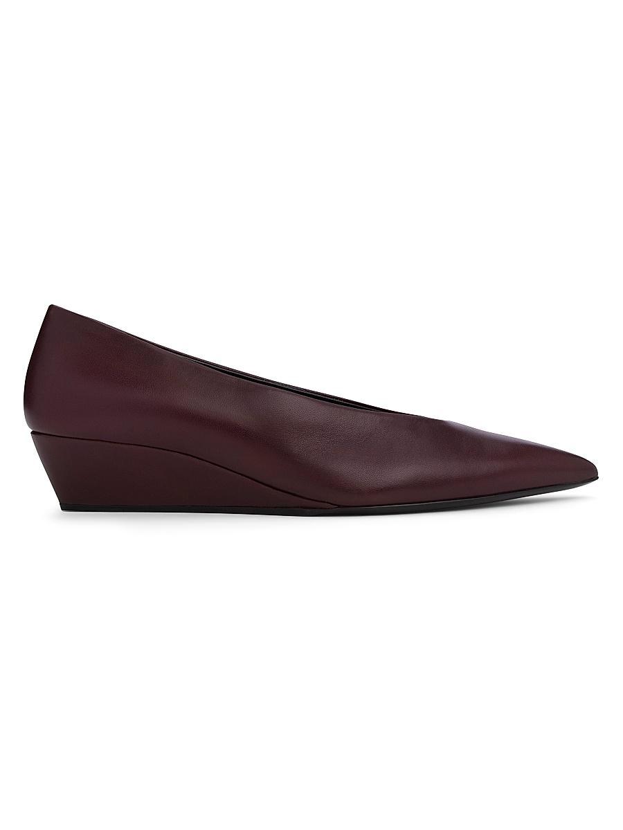 Womens Amber 35MM Leather Wedge Pumps Product Image