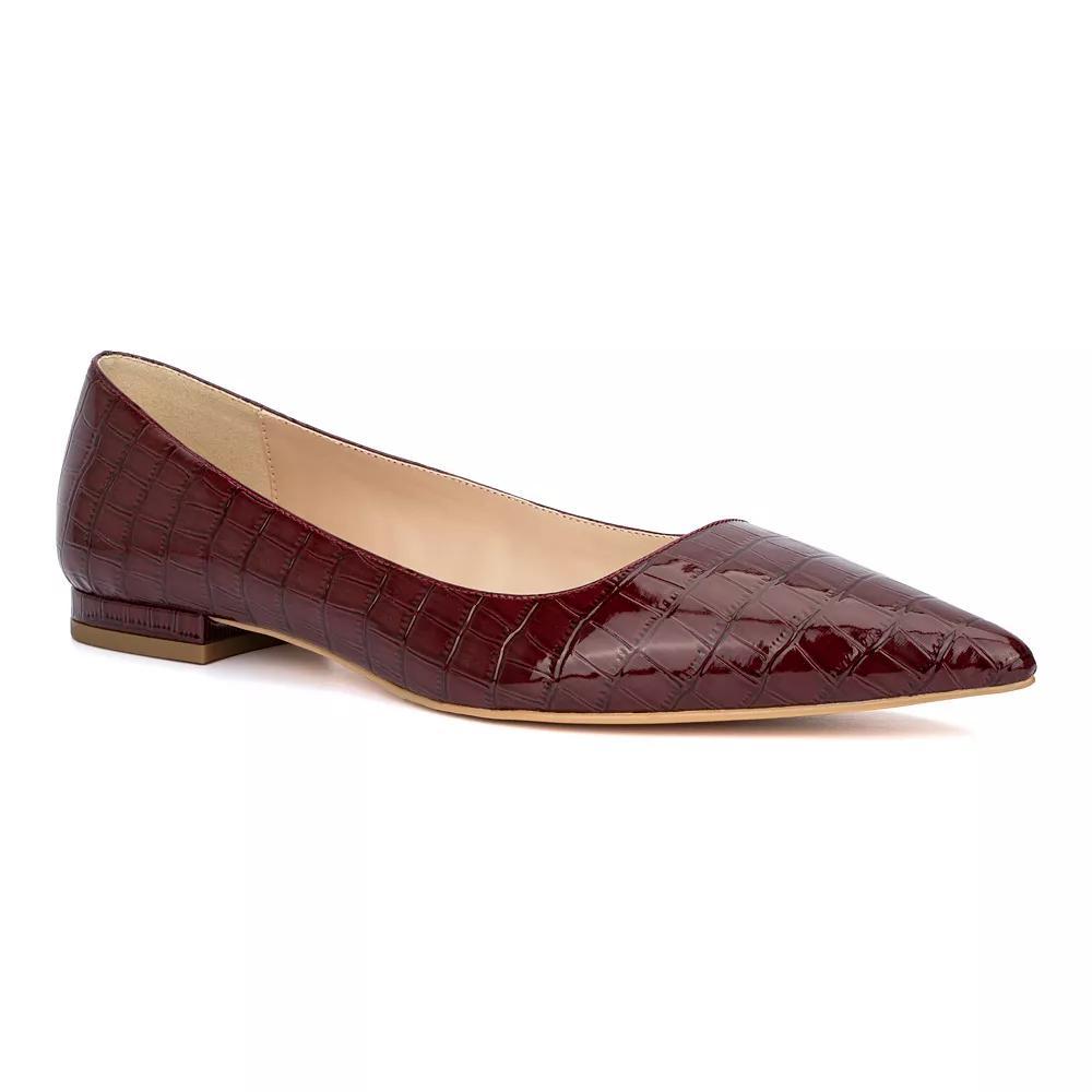 Fashion to Figure Bailey Womens Ballet Flats Red Product Image
